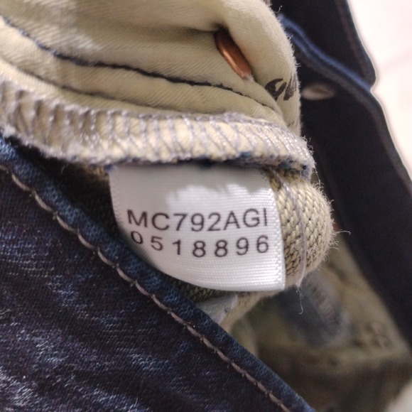 BKE Salvage Supply Co Mayhem Straight Jeans Men's 32 32x31 Regular Fit Dark Wash - Picture 16 of 16